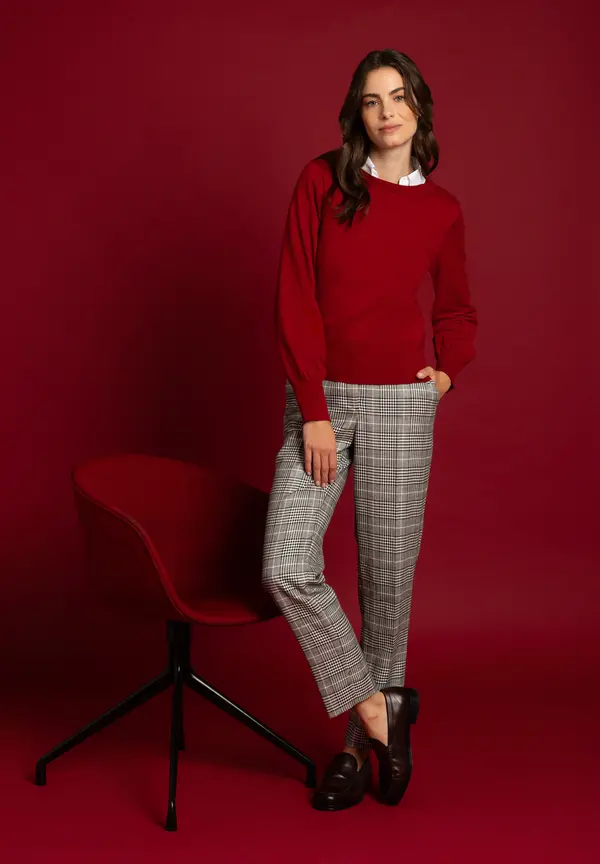 More & More Feinstrickpullover, rot, Herbst-Kollektion Tägliche Deals