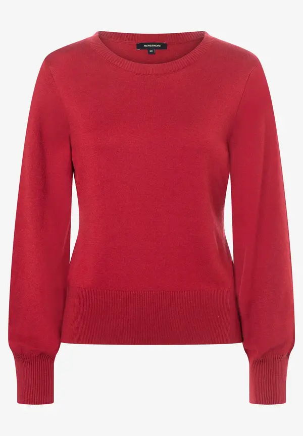 More & More Feinstrickpullover, rot, Herbst-Kollektion Tägliche Deals