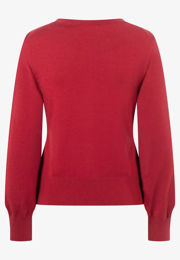 More & More Feinstrickpullover, rot, Herbst-Kollektion Tägliche Deals