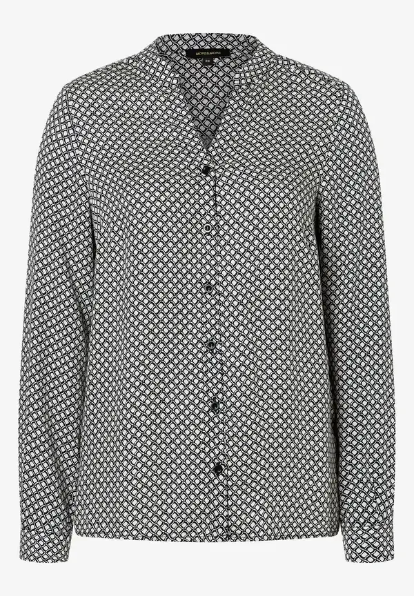 More & More Viskosebluse, Minimal-Print, Herbst-Kollektion Neueste Stile
