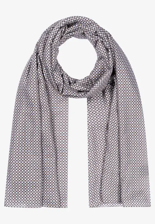 More & More Schal mit Minimal-Print, beige/schwarz/ecru, Herbst-Kollektion Zeitbegrenzte Promotion