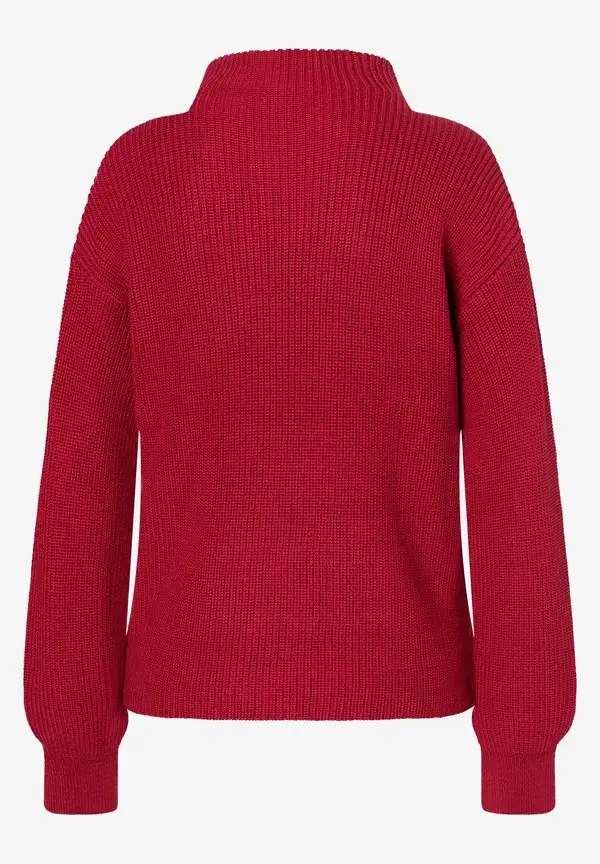More & More Rippstrick-Pullover, rot, Herbst-Kollektion Nur noch ein Tag übrig