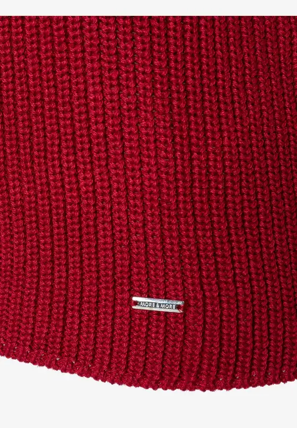 More & More Rippstrick-Pullover, rot, Herbst-Kollektion Nur noch ein Tag übrig