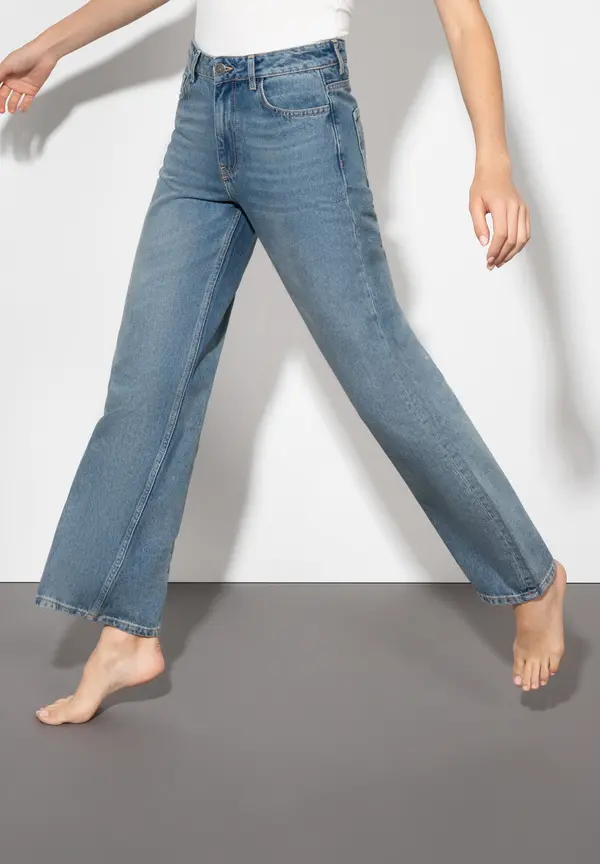 More & More weite High Waist Jeans Riesige Rabatte