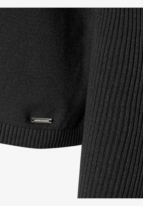 More & More Feinstrick Pullover, schwarz, Herbst-Kollektion Speichern exportieren