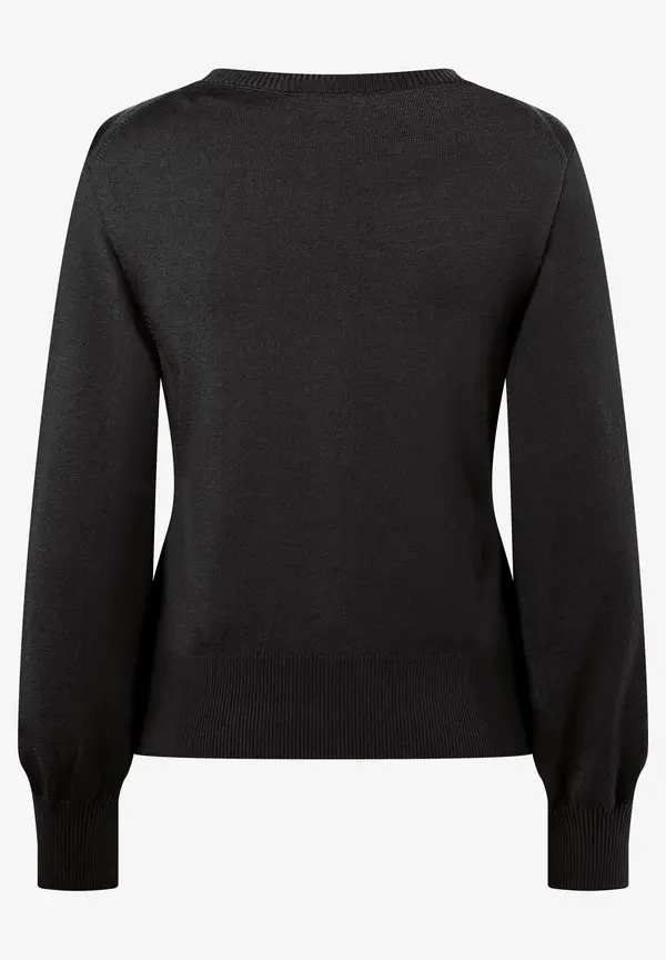 More & More Feinstrickpullover, schwarz, Herbst-Kollektion zollfrei