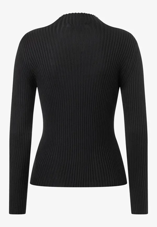 More & More Rippstrick-Pullover, schwarz, Herbst-Kollektion Online