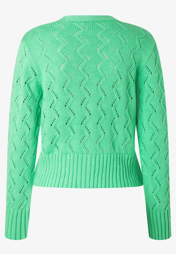 More & More Ajour Cardigan, march green, Frühjahrs-Kollektion im Angebot