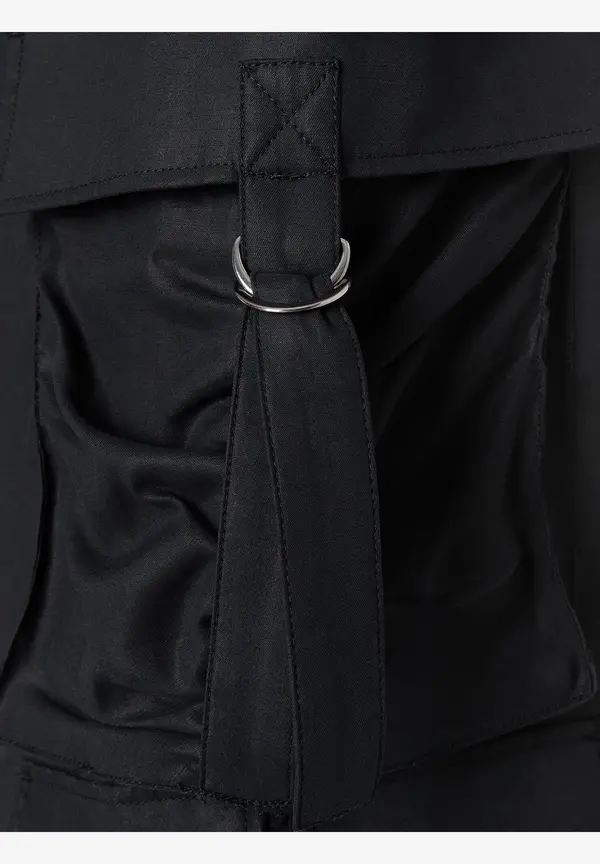 More & More fließende Cargohose, schwarz, Frühjahrs-Kollektion Kostenloser Versand