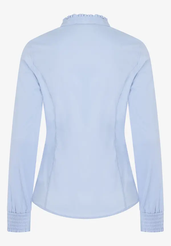 More & More Baumwoll/Stretch Bluse, hellblau, Sommer-Kollektion Fabrik Onlineshop