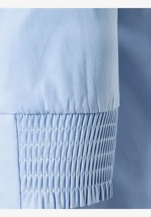 More & More Baumwoll/Stretch Bluse, hellblau, Sommer-Kollektion Fabrik Onlineshop