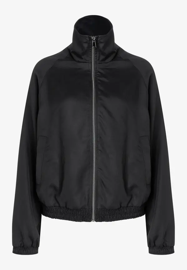 More & More Blouson mit gesmoktem Saum, schwarz, Frühjahrs-Kollektion Günstig kaufen