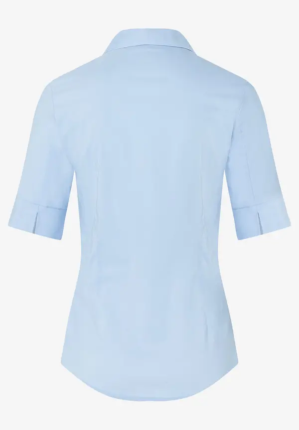 More & More Baumwoll/Stretch Bluse, hellblau Top Angebot