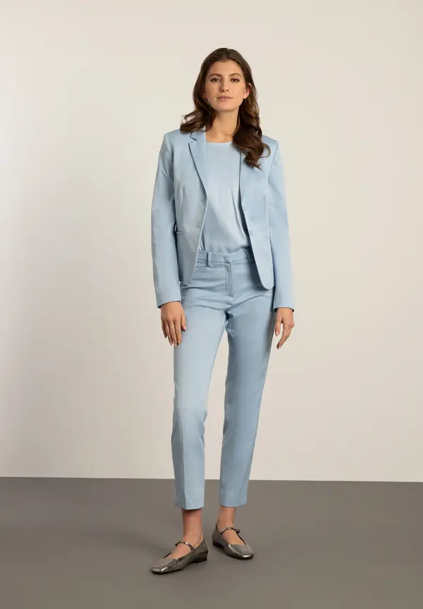More & More Blazer mit feiner Struktur, hellblau, Frühjahrs-Kollektion Neuheiten