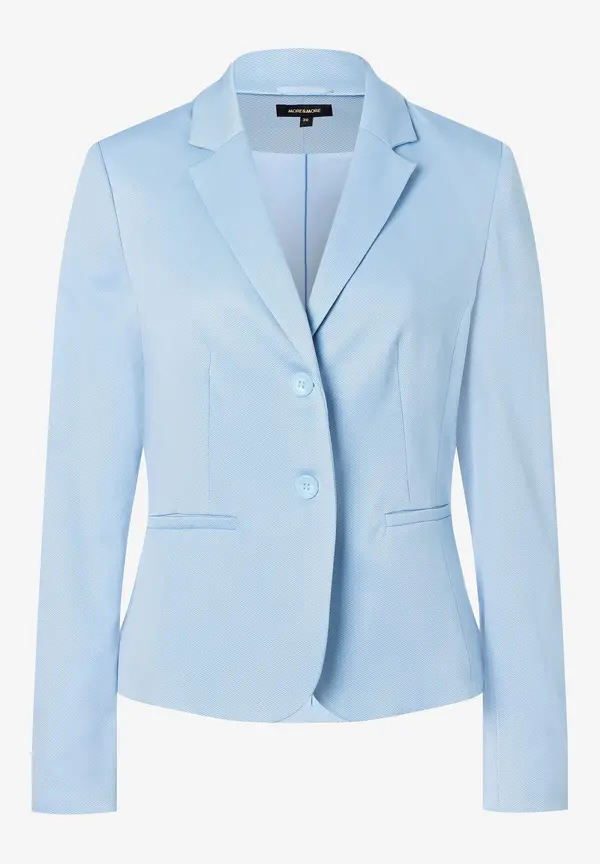 More & More Blazer mit feiner Struktur, hellblau, Frühjahrs-Kollektion Neuheiten