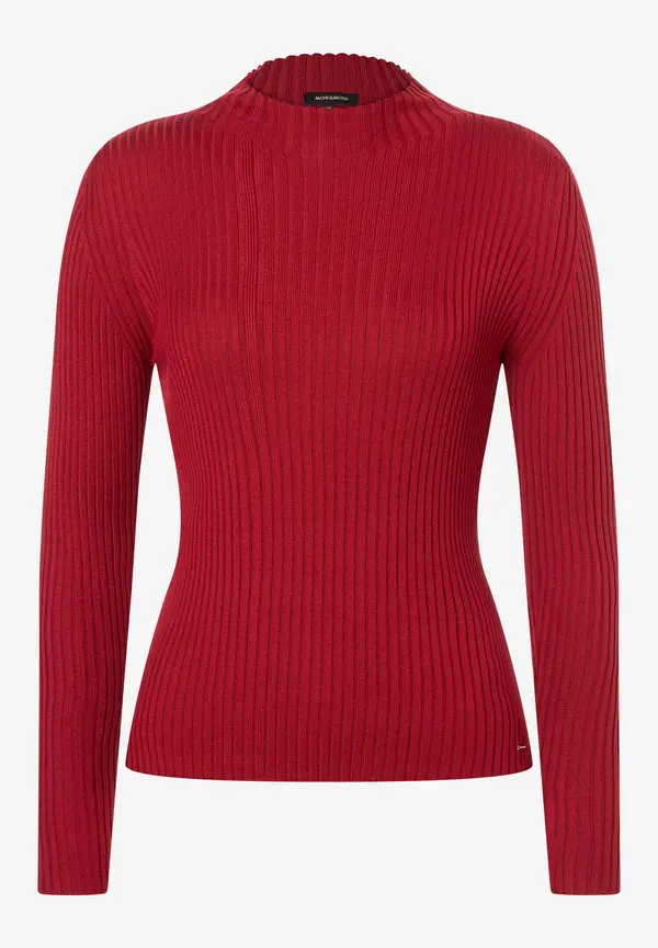 More & More Rippstrick-Pullover, rot, Herbst-Kollektion VIP-Rabatte