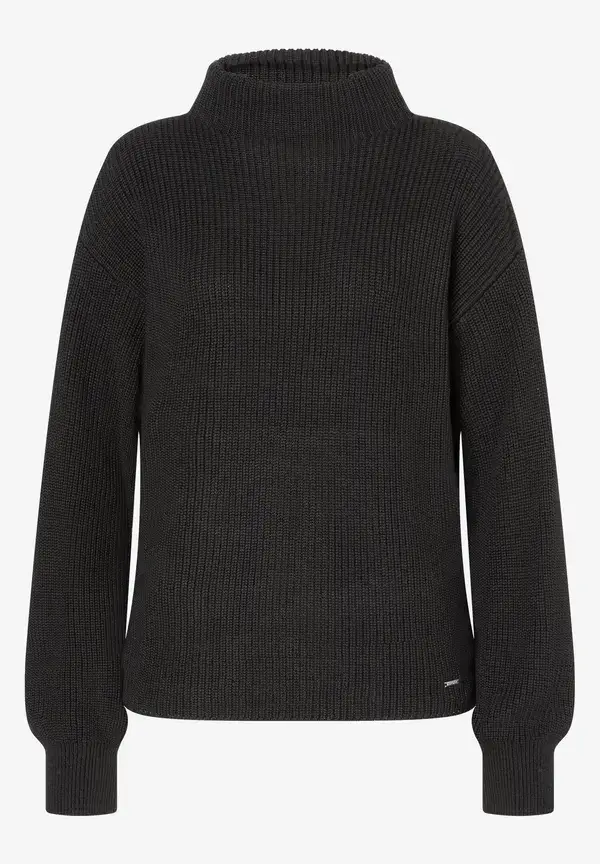 More & More Rippstrick-Pullover, schwarz, Herbst-Kollektion Super Sparpreis