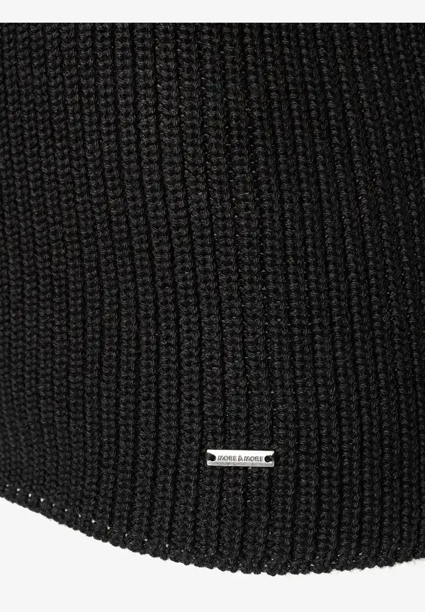 More & More Rippstrick-Pullover, schwarz, Herbst-Kollektion Super Sparpreis