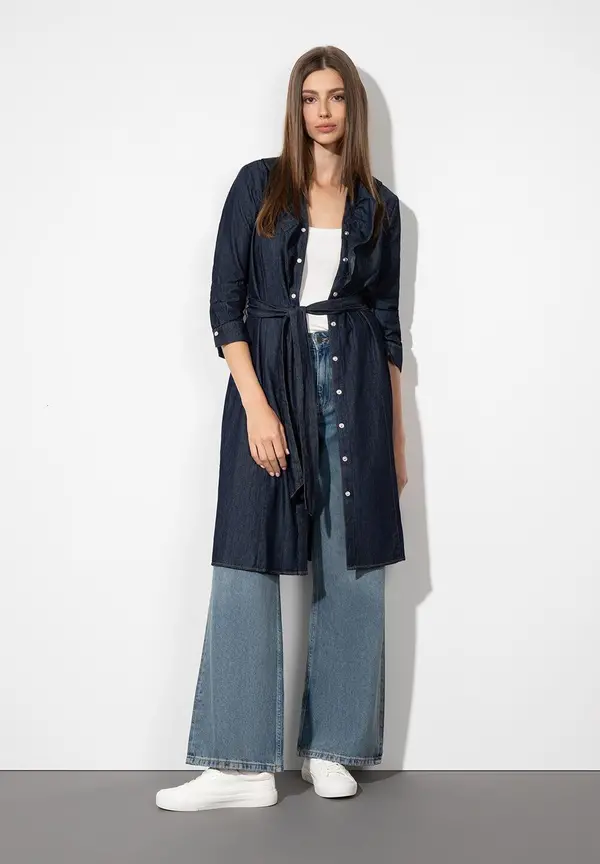 More & More feminines Jeanskleid, dark blue denim Begrenzte Freigabe