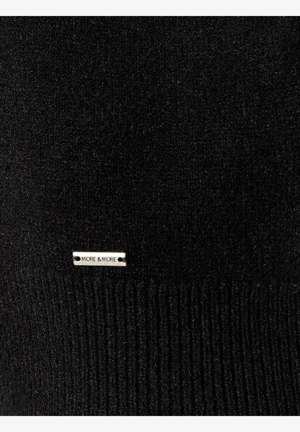 More & More Pullover mit Volantärmel, schwarz, Herbst-Kollektion Neueste Stile