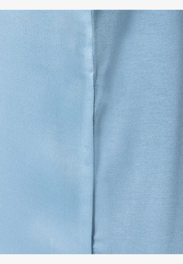 More & More Shirt mit Satinfront, hellblau Bis zu 50% Rabatt