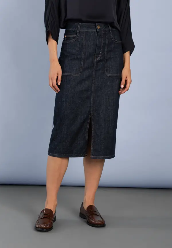 More & More midilanger Denimrock Discount Store für neue Produkte