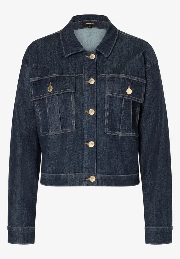 More & More Jeansjacke, dark blue denim Clearance-Verkauf