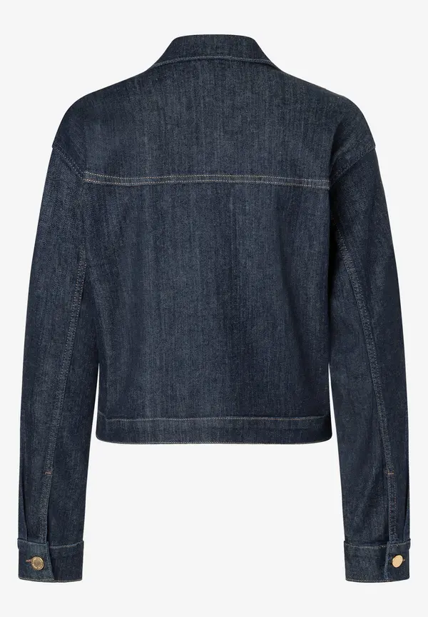 More & More Jeansjacke, dark blue denim Clearance-Verkauf