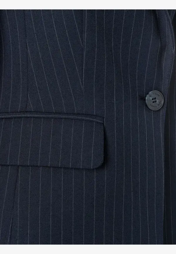More & More Nadelstreifenblazer, marine Rabatte dieses Monats