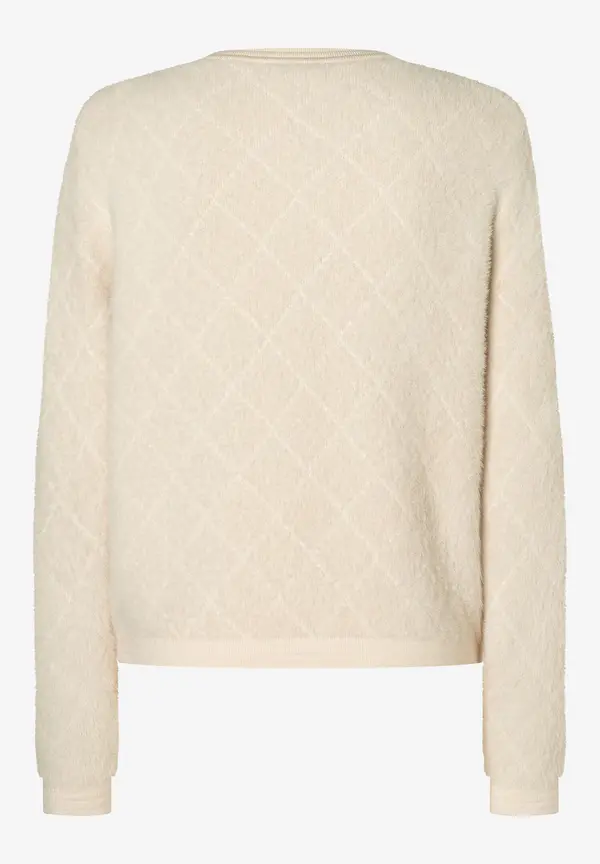 More & More Fell-Strickjacke, powder creme 2025