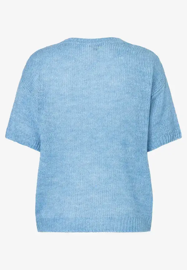 More & More Kurzarm-Pullover, hellblau Auslauf