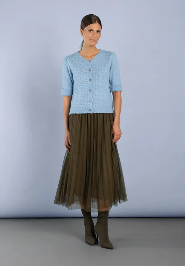 More & More Cardigan, Kurzarm, hellblau Hotsell