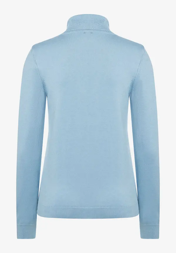 More & More Rollkragenpullover, hellblau, Herbst-Kollektion Blitzverkäufe