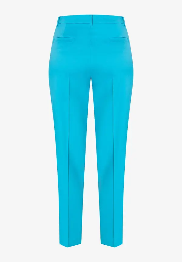 More & More Baumwoll-Satin Hose, türkis, Frühjahrs-Kollektion Günstig kaufen