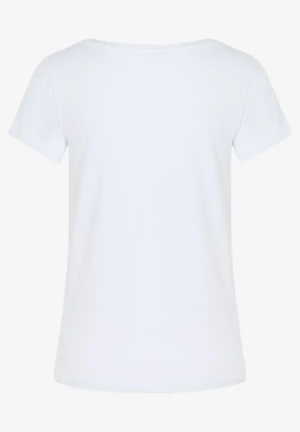 More & More T-Shirt mit Herz-Print, weiß, Frühjahrs-Kollektion Online Shopping