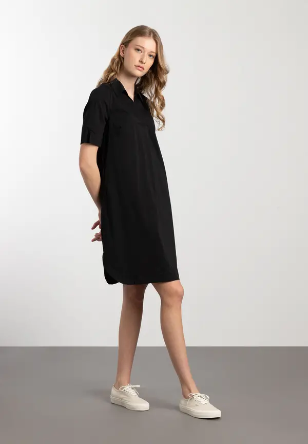 More & More Hemdblusenkleid, schwarz, Frühjahrs-Kollektion Preisnachlass