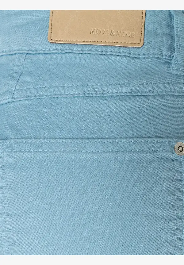 More & More verkürzte Coloured Denim, light sky blue, Frühjahrs-Kollektion Weihnachtsangebot