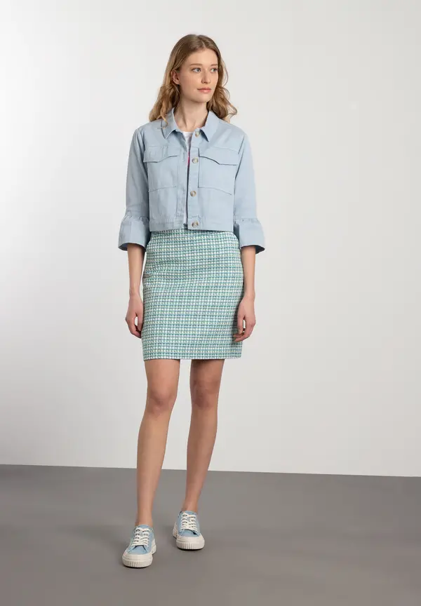 More & More Colored Denim Jacke, light skyblue, Frühjahrs-Kollektion Osterangebot