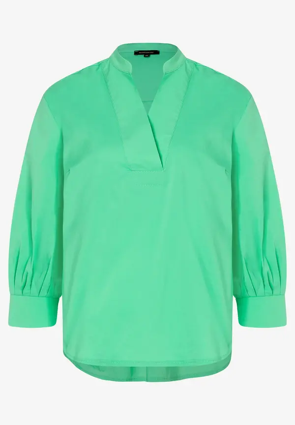 More & More Baumwoll/Stretch Bluse, march green, Frühjahrs-Kollektion Neueste Mode