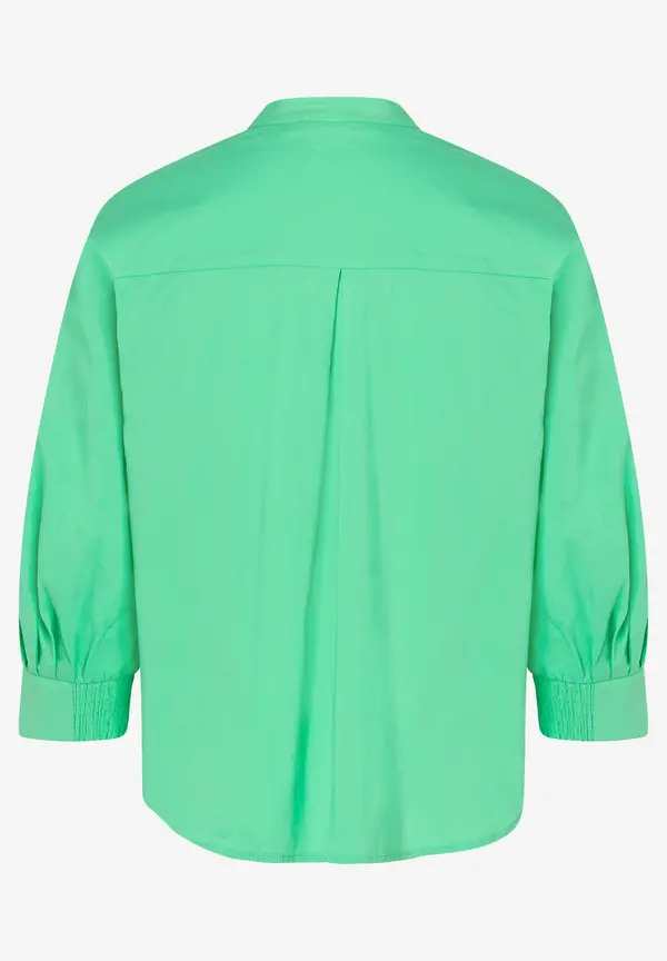 More & More Baumwoll/Stretch Bluse, march green, Frühjahrs-Kollektion Neueste Mode