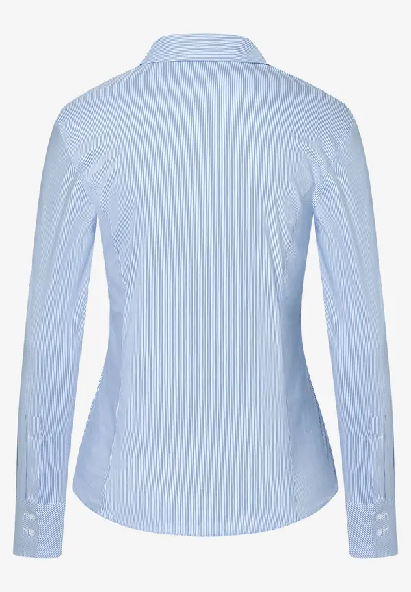 More & More Hemdbluse, blau/weiß gestreift Große Rabatte