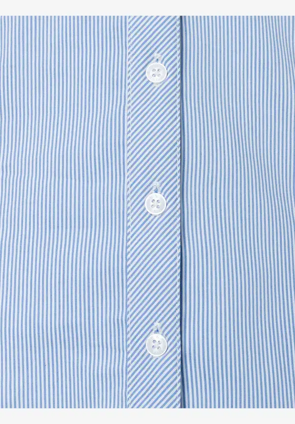 More & More Hemdbluse, blau/weiß gestreift Große Rabatte