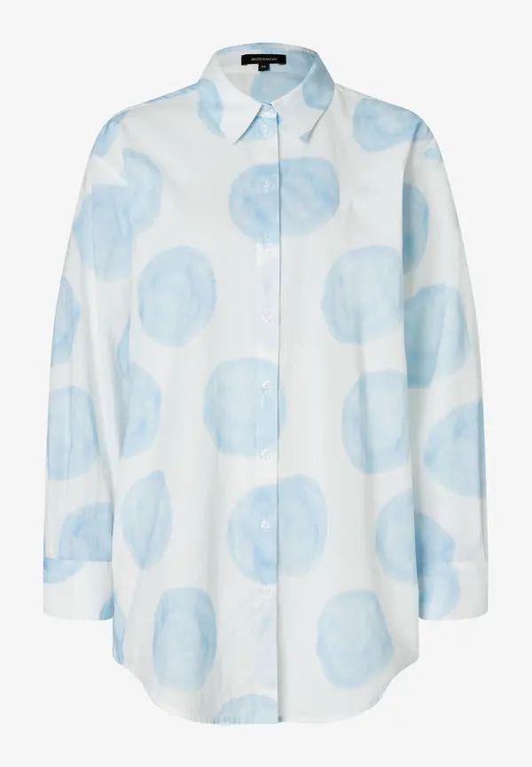More & More Baumwollbluse, XL-Dots, Frühjahrs-Kollektion Räumungsverkauf