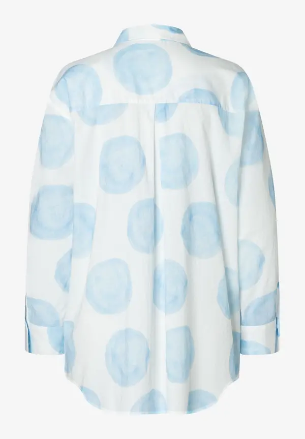 More & More Baumwollbluse, XL-Dots, Frühjahrs-Kollektion Räumungsverkauf