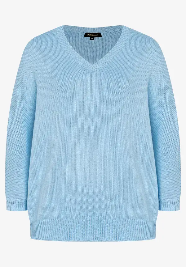 More & More Pullover mit V-Ausschnitt, light skyblue, Frühjahrs-Kollektion Sonderangebote