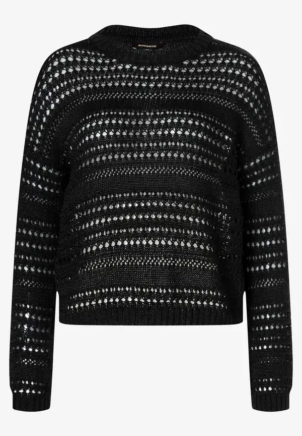 More & More Ajour-Pullover, schwarz, Frühjahrs-Kollektion Kostenlose Rückgabe