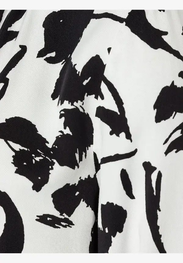 More & More Printbluse, schwarz/ecru, Frühjahrs-Kollektion Letzte 3 Tage