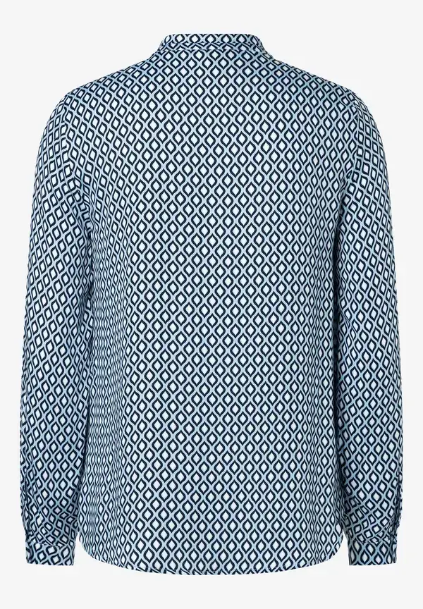 More & More Printbluse, hellblau/ecru/marine Zeitbegrenzte Promotion