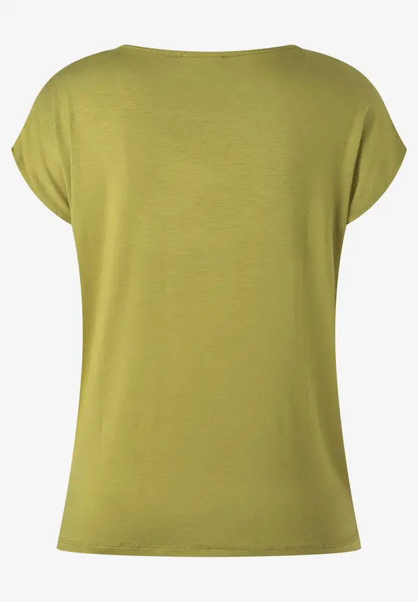 More & More Shirt mit Satinfront, soft moss green Nur noch ein Tag übrig