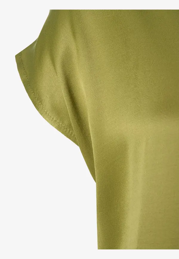 More & More Shirt mit Satinfront, soft moss green Nur noch ein Tag übrig